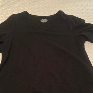 Chicos Black V-Neck T-Shirt